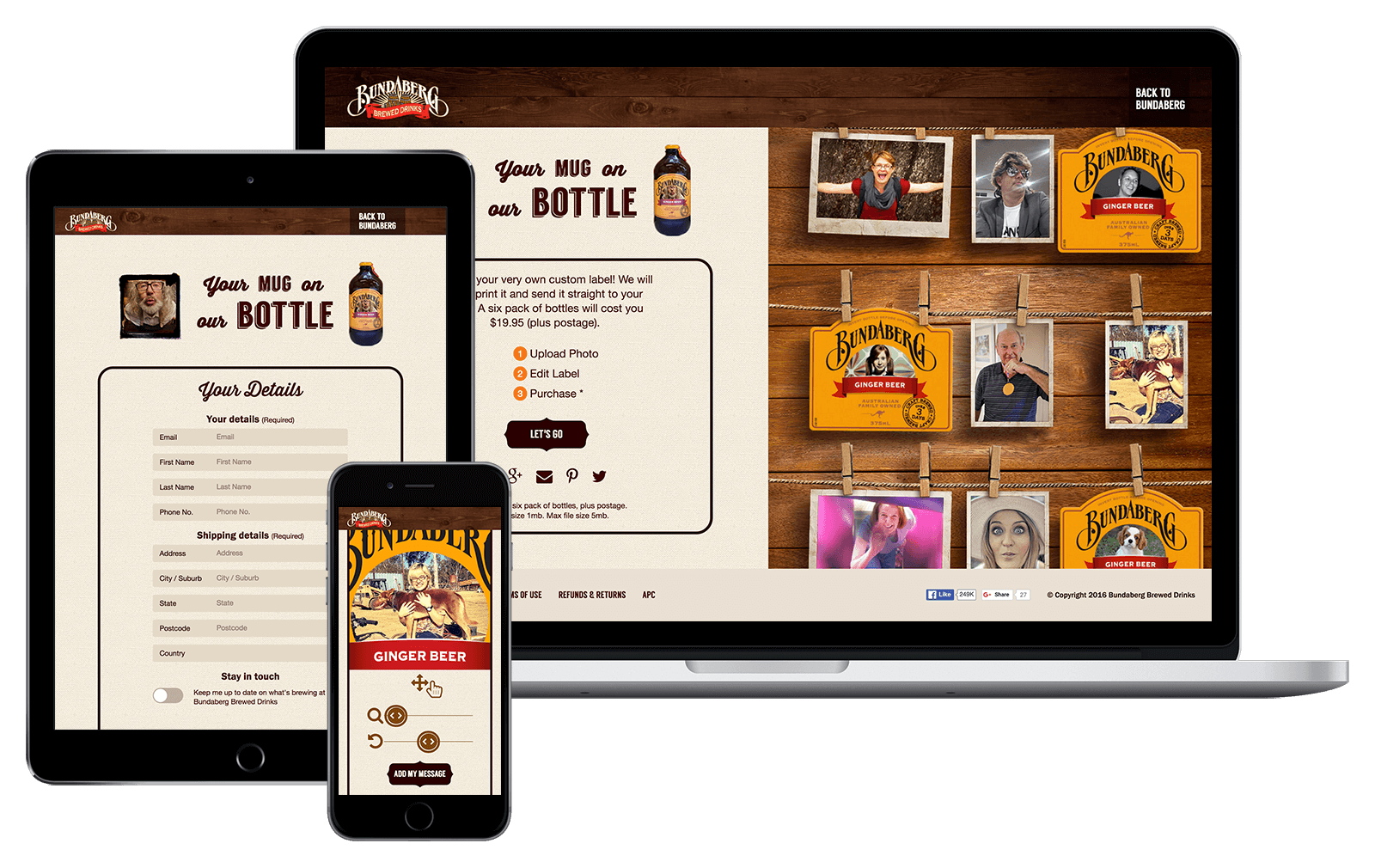 Website screenshots