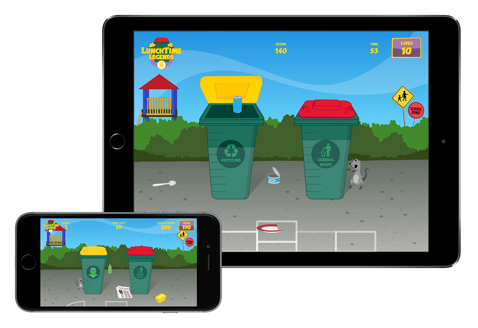 Lunchtime Legends schoolyard level
