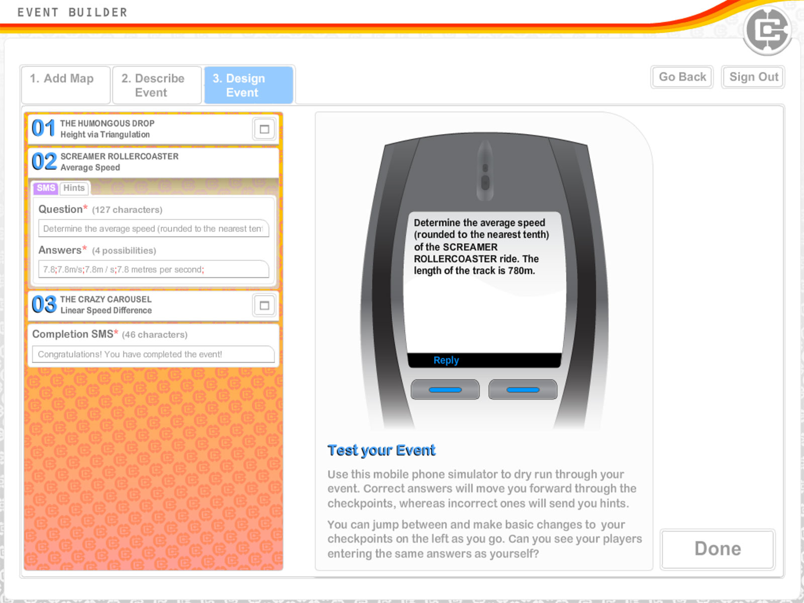 Event Tester
