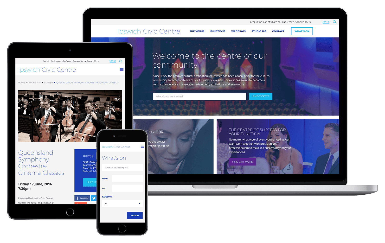 Ipswich Civic Centre website